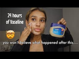 I Applied Vaseline On My Face For 24 Hours * what happened next is crazy* 😱🤯