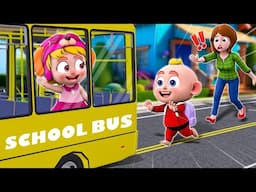 Wheels On The Bus Song 🚌 - Funny Kids Song | More Funny Nursery Rhymes & Baby Songs