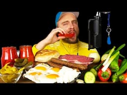 Balkan Breakfast ASMR 🍞🍳🍅🌭