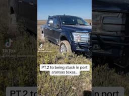 F-150 Powerstroke stuck in deep sand/mud😳 (pt.2 directly after this video) #f150#powerstroke#porta