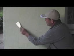 How to repair or fill small or hairline cracks in cement render walls.