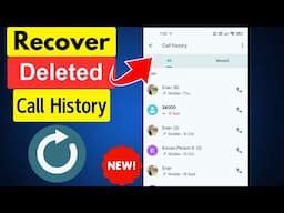 How to Recover Deleted Call History in 2024