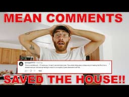 Viewer Comments Prevented a DISASTER!!!! My First Income Property Renovation.