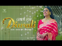 Vithika's Diwali Special Vlog | GRWM | Saree Draping | Make UP | Hair | EP- 189