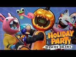 Halloween Party with Friends?  Let's play Holiday Party: Mascot Brawl