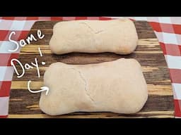 How to make Panuozzo - The traditional Italian sub bun (Same day bread!)