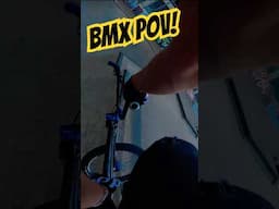 POV BMX RIDING! #shortsfeed #bmxpark #subscribe #pov #bmx #bikelife