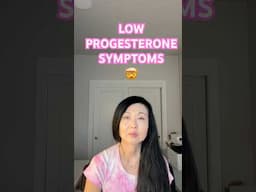 Low Progesterone Symptoms  Post Menopausal Women #goseechristy #low progesterone