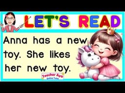 LEARN TO READ| Reading Lesson for Grade1,2,3 |Practice reading sentences | Reading Tutorial for Kids