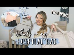 WHAT'S IN MY HOSPITAL BAG? + Diaper Bag | First Baby! 👶🏼 BUMP SHOT AT 37 WEEKS!