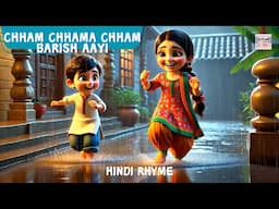 Chham Chhama Chham Barish Aayi | New Hindi Rhymes | Kids Hindi Poems | @CatrackKidsTV