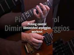 Picking control in 5 strings with Diminished Arpeggio #guitartechnique #guitarist  #picking