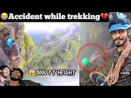 😭Accident while trekking💔😱5000ft height but no space for legs😰| Episode - 12 | TTF | bhairavgad fort