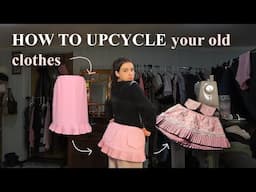 HOW-TO UPYCLE your old clothes | Beginner Friendly (sewing vlog)