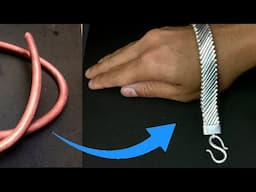 How I made a bracelet with copper 🤩