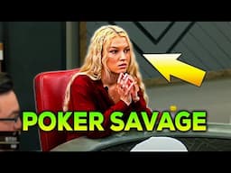 She's ALL-IN 5 Times In One Poker Game