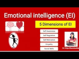 Emotional intelligence (EI) Five Dimensions of EI