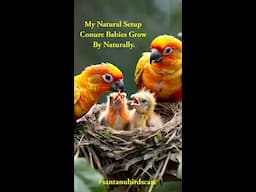 My Natural Setup Conure Babies Are Grow Naturally. | How To Save Chicks ? By@santanubirdscare