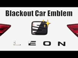 How I Blackout My Car Emblem - Paint Car Badge on Plastic Vinyl Wrap Easily