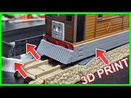 3D Printed Trackmaster Toby's side plates cowcatcher skirt Thomas train