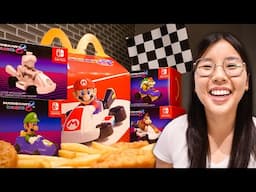 McDonald’s NEW Mario Kart Happy Meal 2024 🍟 (+ Rare Gold Toys!)