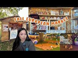 Come to work at a Fall European Market inspired with me| Vendor Edition| Sold over 70 orders 😱