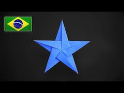 Origami Estrela de 5 Pontas - Versão Simplificada