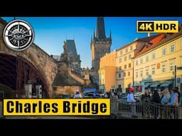 Prague Walking Tour of Charles Bridge and Kampa Island 🇨🇿 Czech Republic 4k HDR ASMR