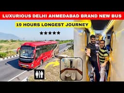 Ahmedabad to Delhi in Brand New Business Class Bus Journey with On-Board Washroom