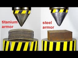 HYDRAULIC PRESS VS TITANIUM AND STEEL ARMOR