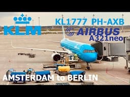 KLM 1777  registration PH-AXB | Airbus A321neo  Plane age: 1 month  From Amsterdam to Berlin