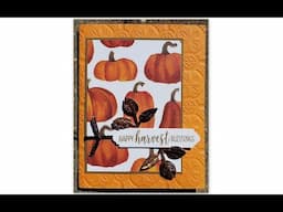 Easy Fall Card with Embossing!