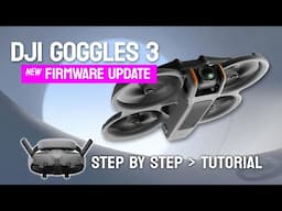 DJI Goggles 3 - NEW' Firmware Update - Tutorial. - Power Loops!!!