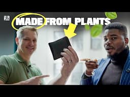 He Invented Clothes, Shoes & Wallets from just PLANTS!