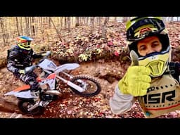 Dirt Bike Fall Colors | Michigan Single Track in Fall Colors