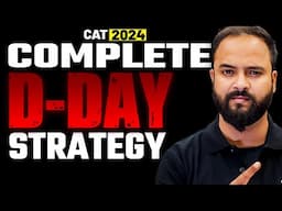 CAT 2024 Ultimate D-DAY STRATEGY 💥 by Raman Tiwari