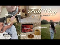 fall vlog🍂 COZY & AESTHETIC life in india! Decor haul, makeup tutorial, baking & more