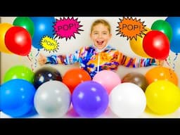 Learn colors with balloons for children - Apprendre les couleurs avec des ballons