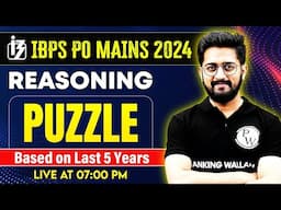 IBPS PO Mains Reasoning Previous Paper | Puzzle Reasoning | Puzzle by Sachin Sir