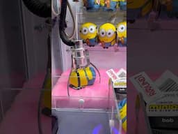 Mini Minions STUCK Inside of the Claw Machine! #shorts #arcade #minions