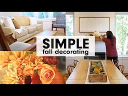 SIMPLE fall Decorating | Minimalist Home RESET + REFRESH