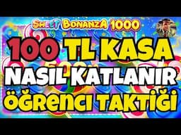 SWEET BONANZA 1000 YENİ OYUN 🍭 100 TL KÜÇÜK KASA NASIL KATLANIR ?