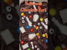 Halloween Chocolate Bark Tutorial #chocolate #halloween #tutorial