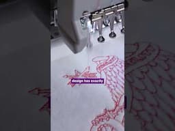 This is Redwork! #machineembroidery