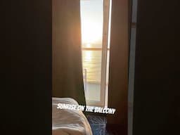 Sunrise on The Balcony - NCL Bliss Cruise Ship #shorts #cruise #sunrise