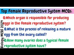 "Top Female Reproductive System MCQs: Ace Your Exam Fast!"#biology #generalknowledge