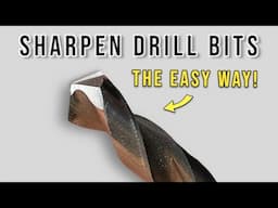 How To Sharpen Drill Bits! (Easy DIY Tutorial!)