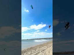 Insane Big Air Kiteboarding Double Loop #shorts