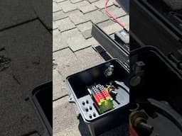 Installing junction box for solar panels