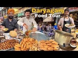 Famous street food in Daryaganj | Lotan Chole Kulche , Siingh fruit ice cream , Kachori